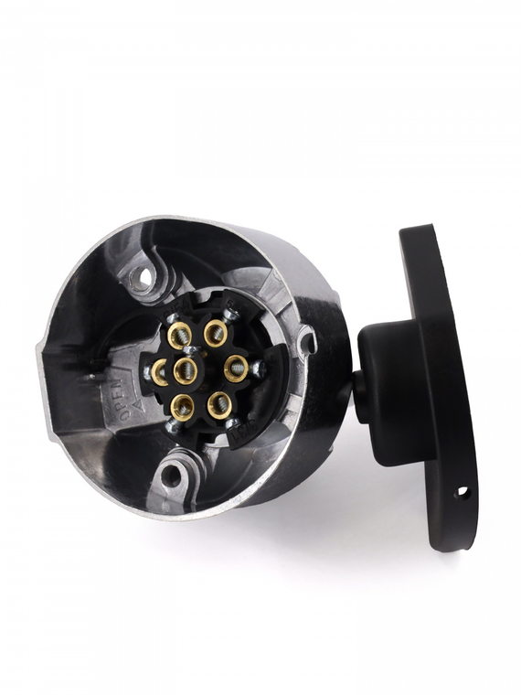 Розетка соединительная 7 конт. металл для авто ПАО КАМАЗ,ПАО ГАЗ,ОАО МАЗ и др.,VOLTON