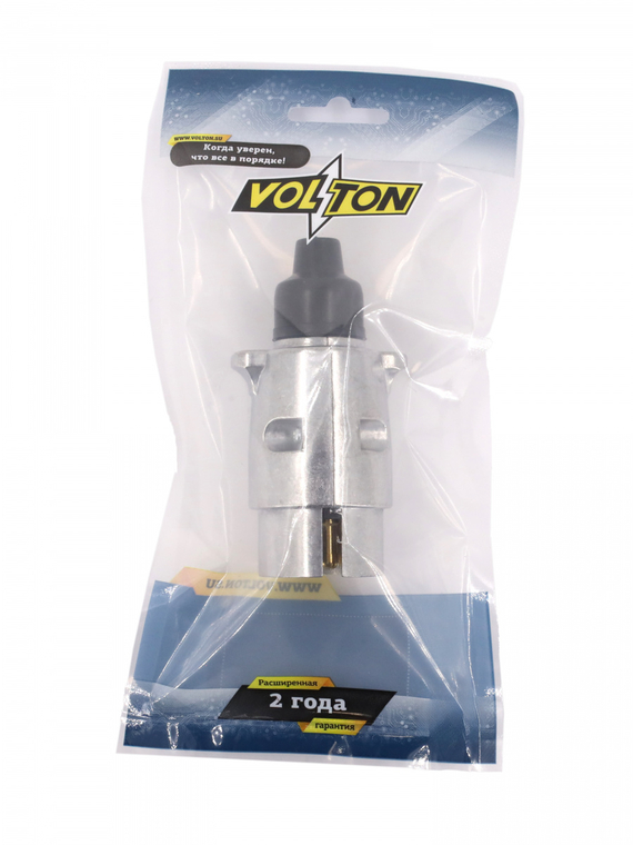 Вилка прицепа (фаркопа) 7 конт. металл для авто ПАО КАМАЗ,ПАО ГАЗ,ОАО МАЗ и др.,VOLTON