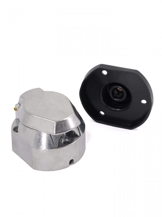 Розетка соединительная 7 конт. герм. металл для авто ПАО КАМАЗ,ПАО ГАЗ,ОАО МАЗ и др.,VOLTON