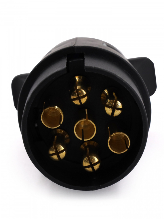 Вилка прицепа (фаркопа) 7 конт. пластик для авто ПАО КАМАЗ,ПАО ГАЗ,ОАО МАЗ и др.,VOLTON