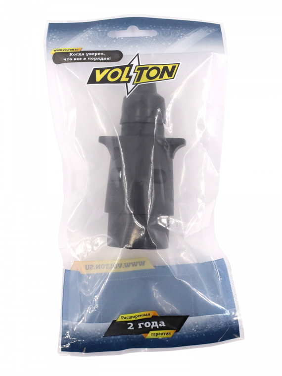 Вилка прицепа (фаркопа) 7 конт. пластик для авто ПАО КАМАЗ,ПАО ГАЗ,ОАО МАЗ и др.,VOLTON