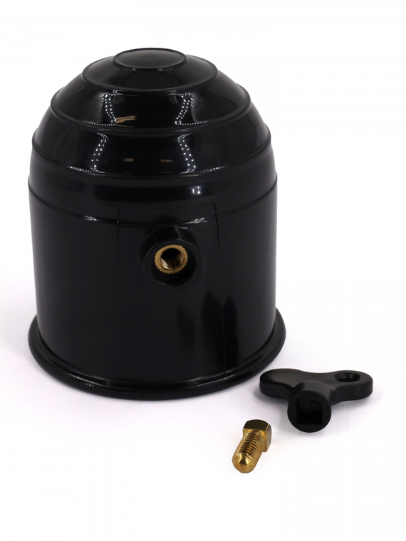 Колпак защитный шара фаркопа с замком черный, VOLTON