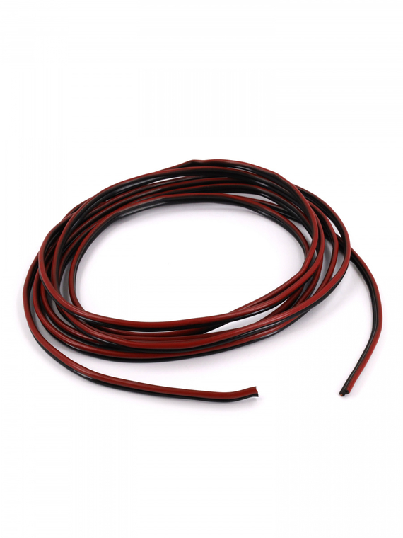 Кабель акустический ШВПМ 2х0,75 мм², красно-черн. медный 3 метра VOLTON