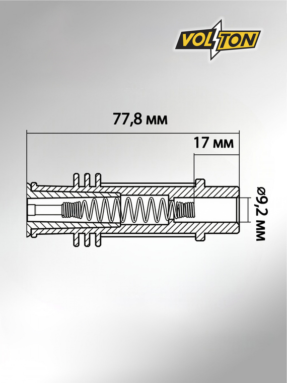 Наконечник катушки зажигания Chevrolet Cruze (09-)/Opel Astra J (10-)/Insignia (08-) 1.4T 