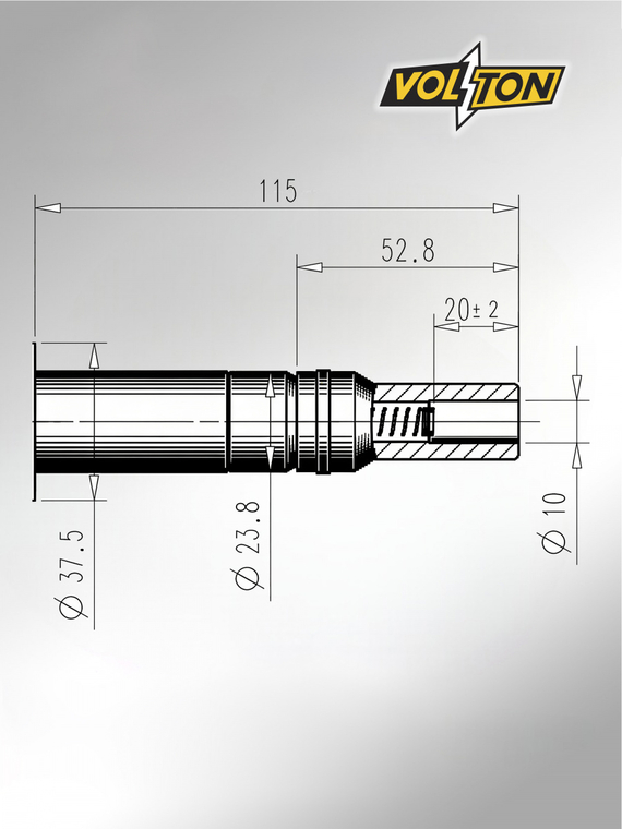 Наконечник катушки зажигания Hyundai/KIA Sportage III (10>)/ IX35 (13>)/ Creta (16>)/I40 (12>) 2.0I 