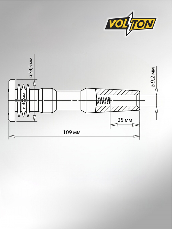 Наконечник катушки зажигания VAG GOLF VII (12-)/A3 (13-)/OCTAVIA (13-) 1.4T/1.6I 