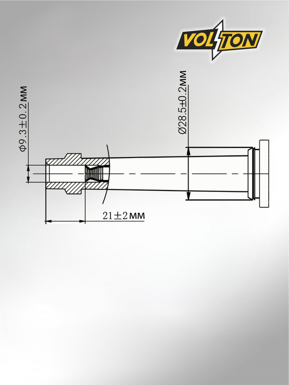 Наконечник катушки зажигания Moсквич 3 (22-)/JAC JS4 (20-) /J7 (20-) 1.5Т (22-)