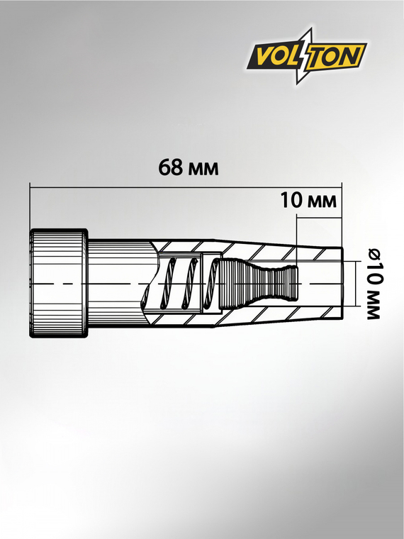 Наконечник катушки зажигания Lada Largus (12>)/Renault Logan (04>)/Duster (10>) 1.4I/1.6I 16V 